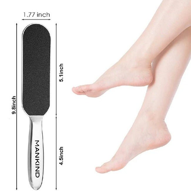 Foot Scrubber / Stainless Steel / For Dead Skin Removal / Heavy Duty Pedicure Tool for Smooth & Soft Heels - ChiltanPure