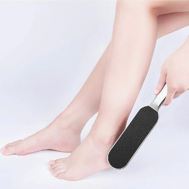 Foot Scrubber / Stainless Steel / For Dead Skin Removal / Heavy Duty Pedicure Tool for Smooth & Soft Heels - ChiltanPure