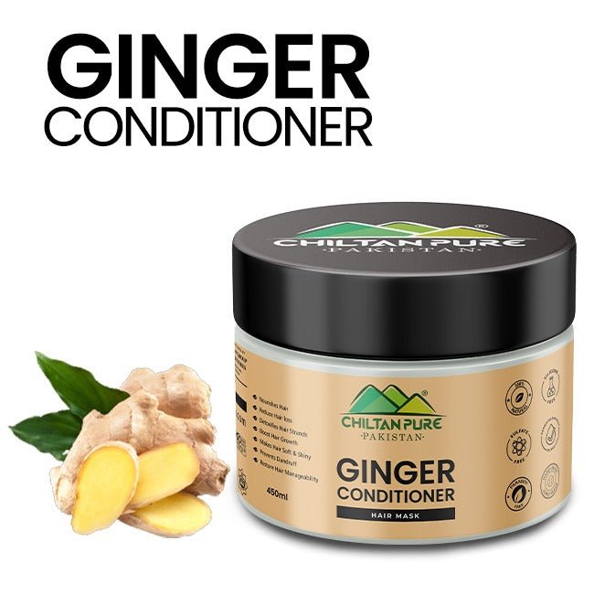 Ginger Conditioner Hair Mask – Nourishes Hair, Restores Hair Manageability, Makes Hair Soft & Shiny 450ml - ChiltanPure