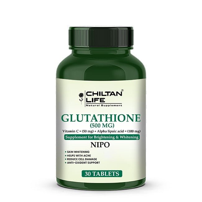 Glutathione - 30 Tablets (500mcg) - ChiltanPure