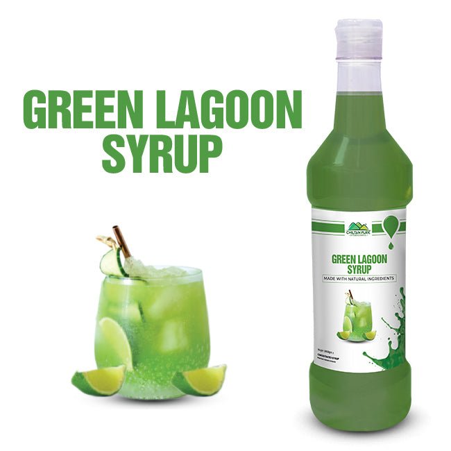 Green Lagoon Syrup / Sharbet - Tropical Refreshment with a Hint of Nature - ChiltanPure