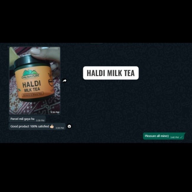 Haldi Milk Tea – Manage diabetes, manage irritable bowel syndrome, boosts immune function & reduces arthritis symptoms – 100% pure & organic 250gm - ChiltanPure