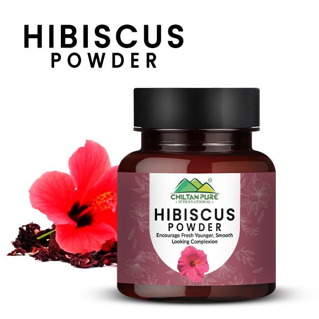 Hibiscus Powder – Fight Skin Damaging Free Radicals & Highly Effective Acne Removal [گل خطمي] 105gm - ChiltanPure