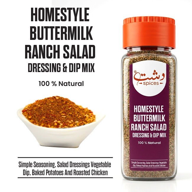 Home Style Buttermilk Ranch Salad Dressing & Dip Mix / ہوم اسٹائل بٹر ملک رینچ سلاد ڈریسنگ اینڈ ڈپ مکس - ChiltanPure
