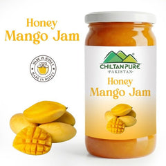 Honey Mango Jam (Made in Honey) / شہد آم کا جام / Glass packaging / 630gm - ChiltanPure