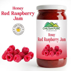 Honey Red Raspberry Jam (Made in Honey) / شہد ریڈ راسبیری جام / Glass packaging / 630gm - ChiltanPure