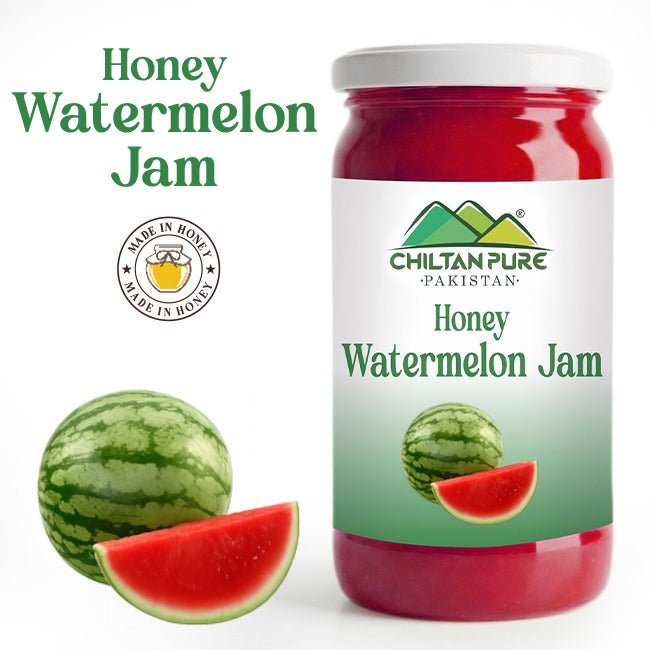 Honey Watermelon Jam (Made in Honey) / شہد تربوز جام / Glass packaging / 630gm - ChiltanPure