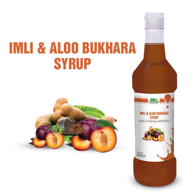 IMLI & ALOO BUKHARA SYRUP / Sharbet - Tangy And Sweet Beverage - ChiltanPure