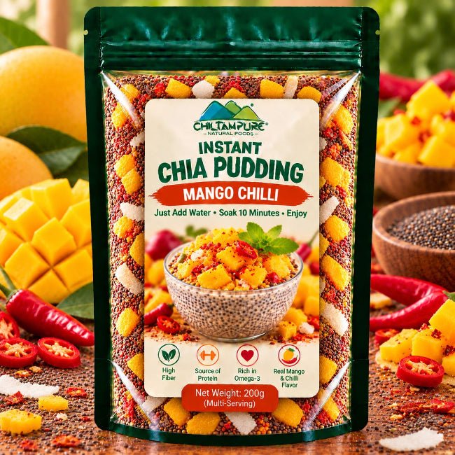 Instant Chia Pudding – Mango Chilli– 200g - ChiltanPure