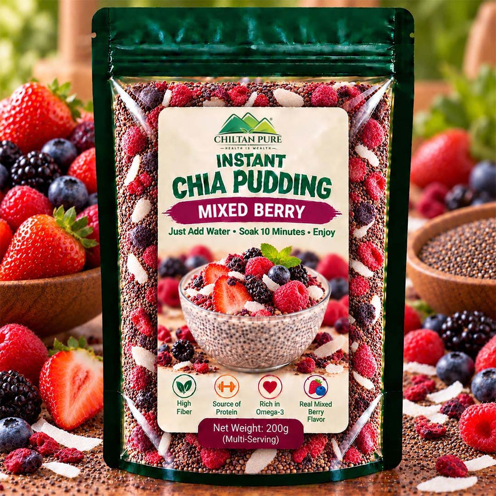 Instant Chia Pudding – Mixed Berry – 200g - ChiltanPure
