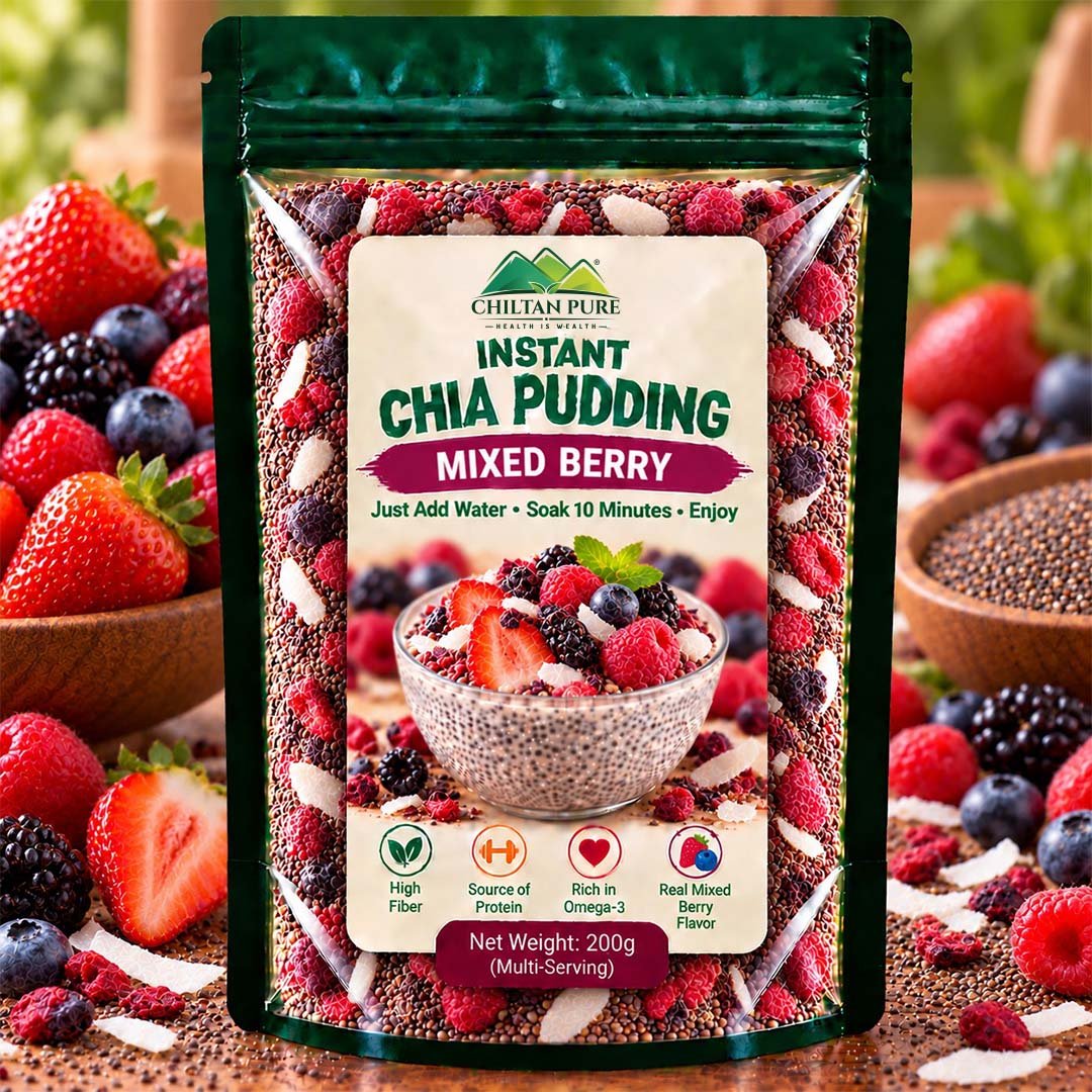 Instant Chia Pudding – Mixed Berry – 200g - ChiltanPure