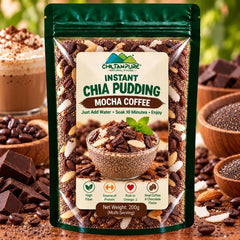 Instant Chia Pudding - Mocha Coffee – 200g - ChiltanPure