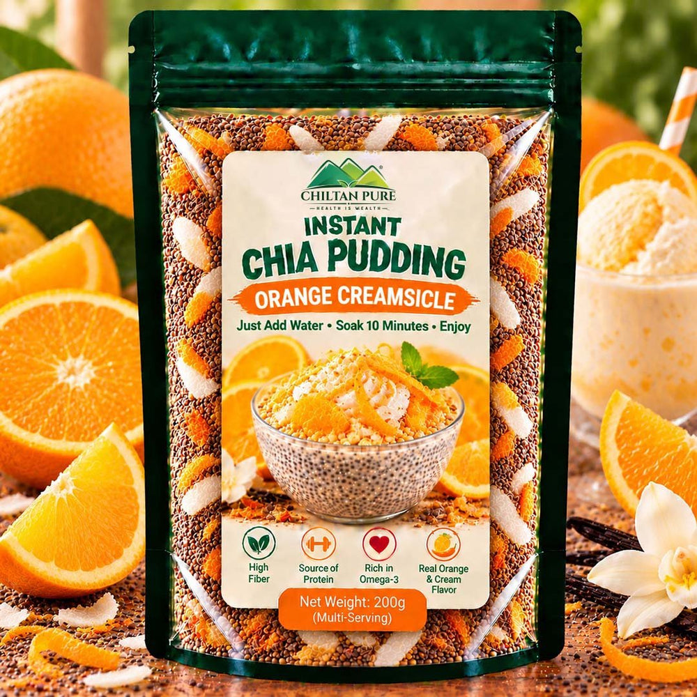 Instant Chia Pudding – Orange Creamsicle – 200g - ChiltanPure