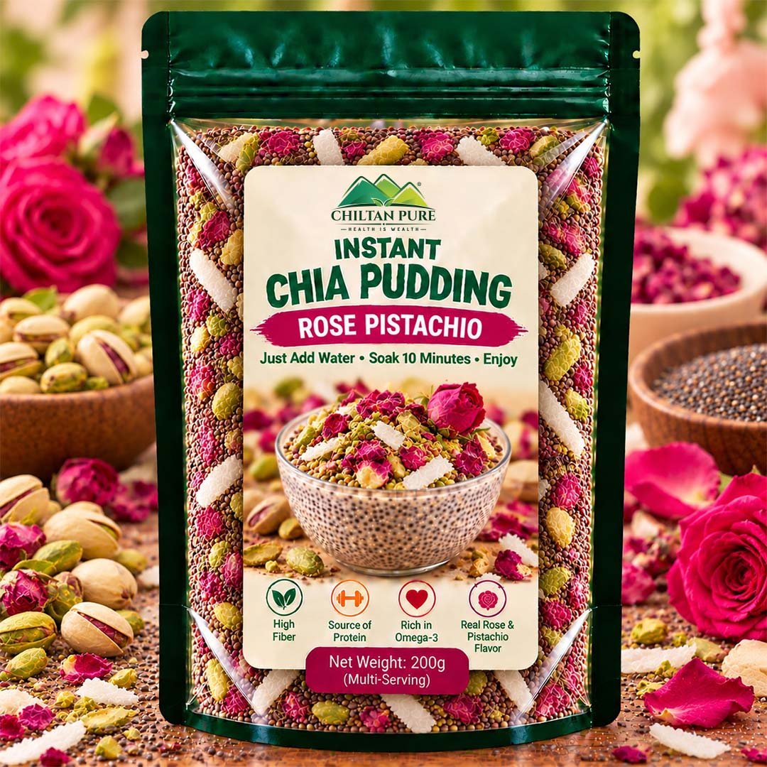 Instant Chia Pudding - Rose Pistachio – 200g - ChiltanPure