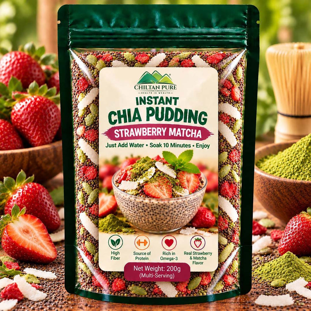 Instant Chia Pudding - Strawberry Matcha - 200g - ChiltanPure