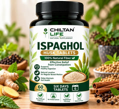 Ispaghol Tablets Capsules Price in Pakistan | Fiber Supplement | 60 Tablets - ChiltanPure