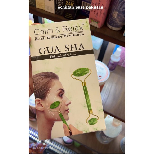 Jade Roller & Gua Sha for Facial - Reduce Puffiness & Wrinkles, Improve Skin's Elasticity, and Eliminate Toxins! - ChiltanPure