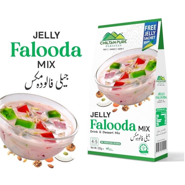 Jelly Falooda / Jelly Falooda Mix / جیلی فالودہ مکس / Jelly Flooda Recipe / 235gm± - ChiltanPure