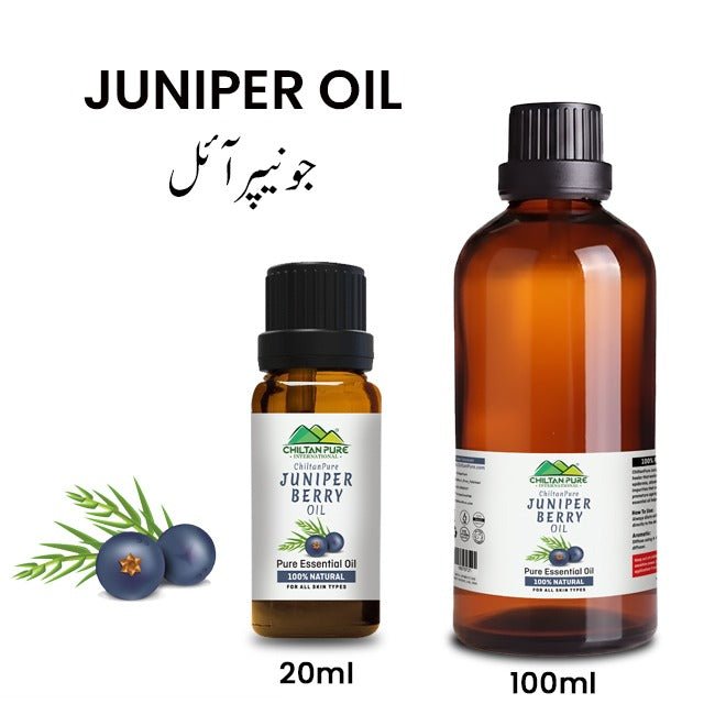 Juniper Berry Essential Oil – Relieves Bloating, Reduces Cellulite, Natural Preservative, Relaxant & Sleep Aid 20ml - ChiltanPure