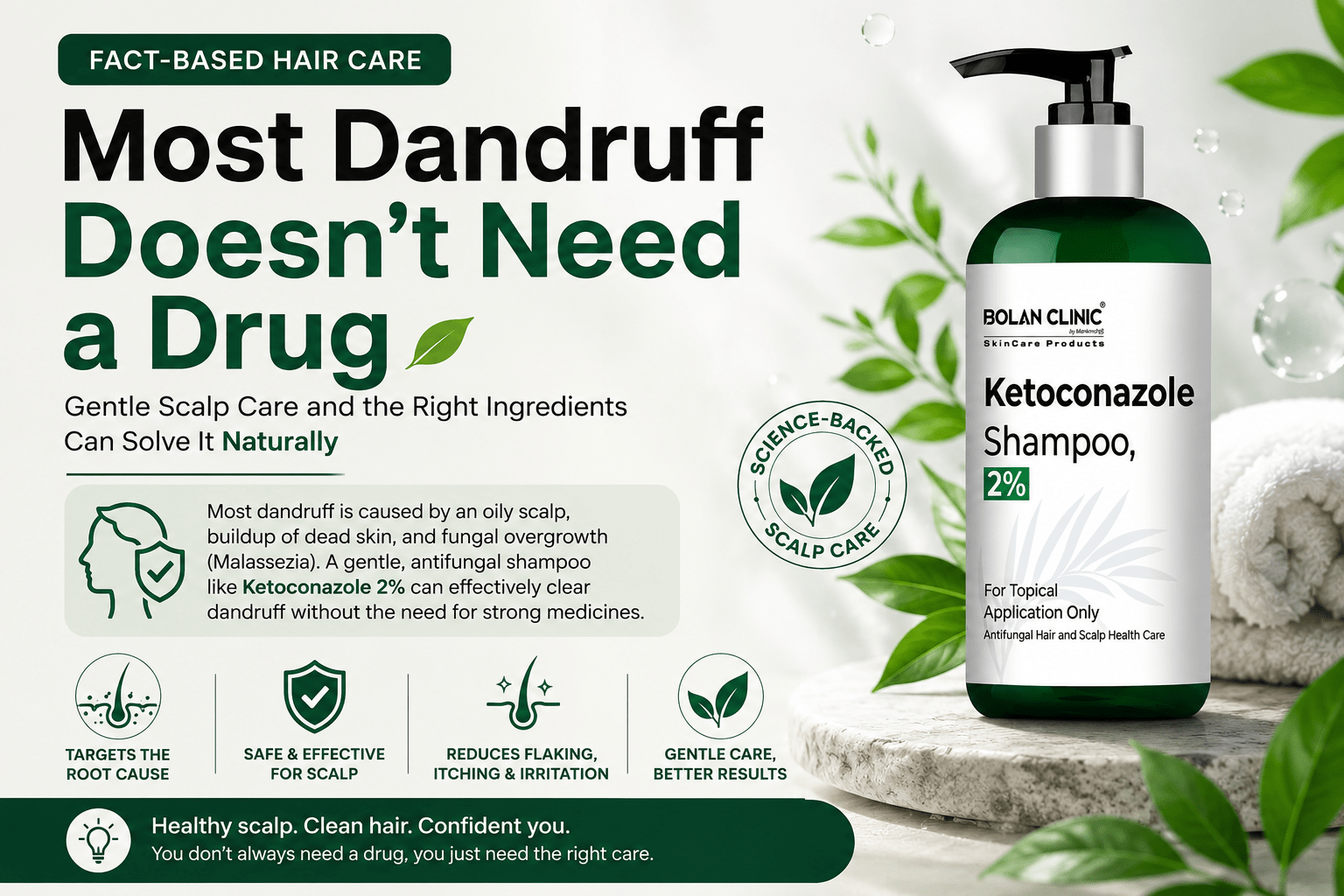 Ketoconazole Shampoo – Targeted Anti-Dandruff & Scalp Care - ChiltanPure