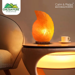 Leaf Shape Pink Salt Lamp - ChiltanPure