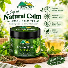 Lemon Balm Tea (لیمن بالم چائے) – Premium Herbal Tea, 120g - ChiltanPure