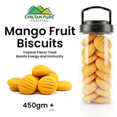 Mango Fruit Biscuit Cookies / Made With Organic Desi Butter, Bakery Biscuit - ChiltanPure