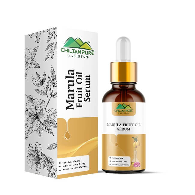 Marula Fruit Oil Serum - Moisturizes Skin, Fight Signs of Aging, Reduce Wrinkles, Makes Hair Strong & Shiny - ChiltanPure