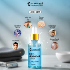 Men Glowing Serum – Brightens Complexion, Boosts Skin’s Elasticity, Provides an Irresistible Glow to Skin 30ml - ChiltanPure