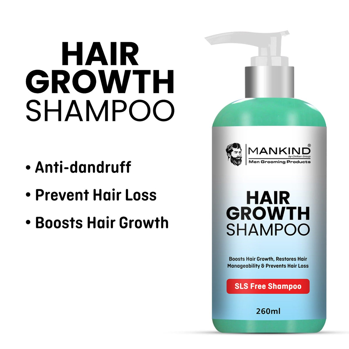 Men Hair Growth Shampoo – Boosts Hair Growth, Restores Hair Manageability, Prevents Hair Loss, Fix Oily & Greasy Hair - ChiltanPure