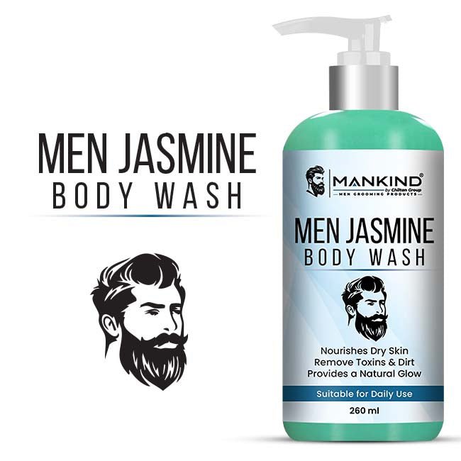 Men Jasmine Body Wash – Nourishes Dry Skin, Remove Dirt & Toxins, Enhances Body’s Natural Glow & Provides a Deep, Effective Clean 250ml - ChiltanPure