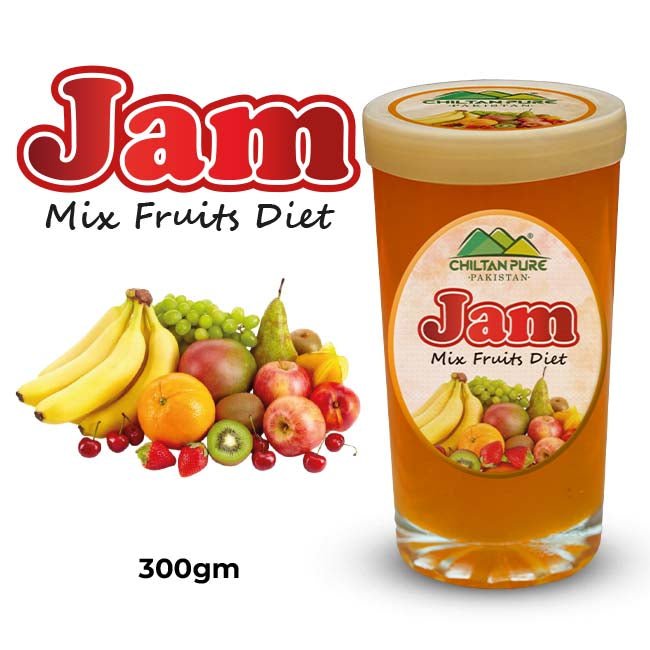 Mix Fruits Diet Jam / مکس فروٹ ڈائٹ جام / A healthier way to enjoy fruit jam, guilt free a naturally sweet bite - ChiltanPure