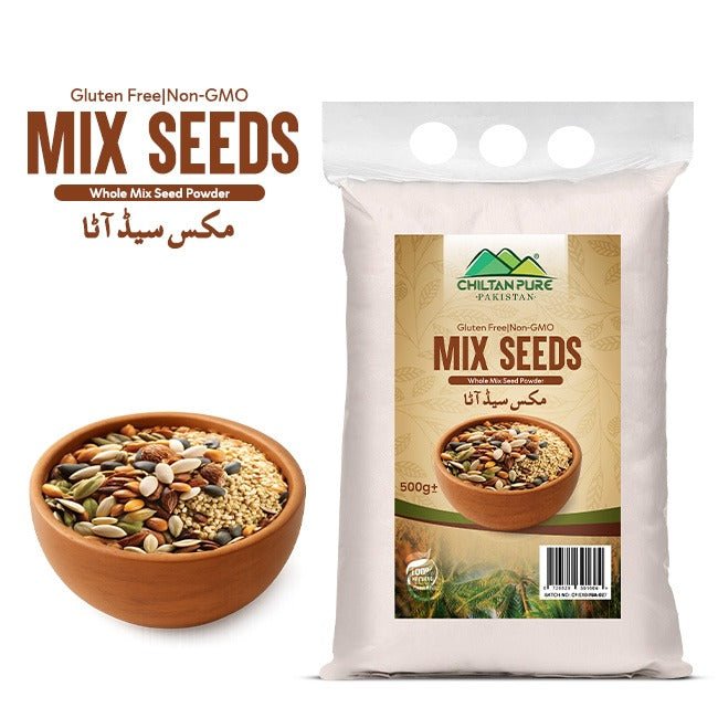 Mix Seed Flour / مکس سیڈ آٹا / Ghizayat Se Bharpur Mix Seed Atta / 1kg - ChiltanPure