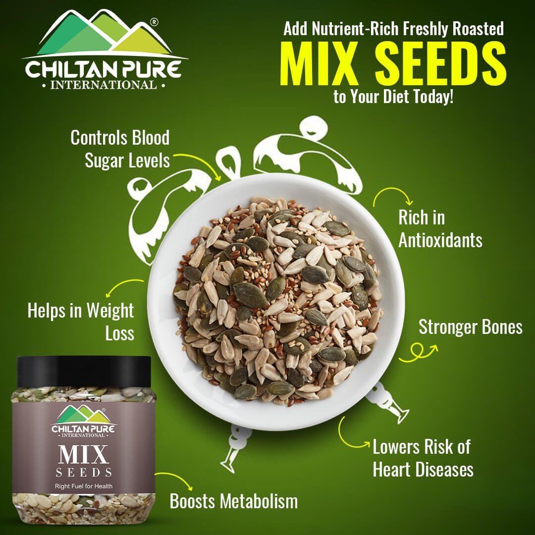 CHILTAN PURE Mix Seeds – seed blend packaging 200g 750g