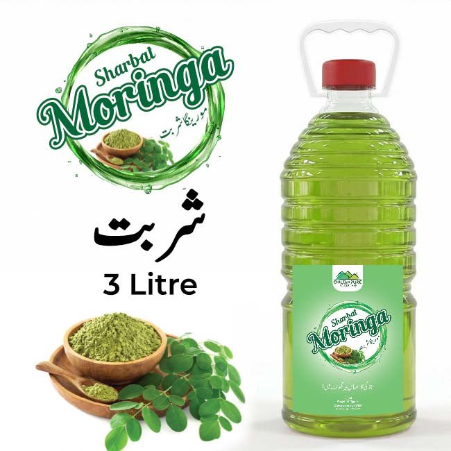 Moringa Syrup / Moringa Sharbat / 3 Liter Institutional Bulk For HORECA Family, Hotels, Restaurants, Catering, Cafes - ChiltanPure