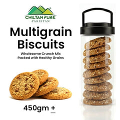 MultiGrain Biscuit Cookies / Made With Organic Desi Butter, Bakery Biscuit - ChiltanPure