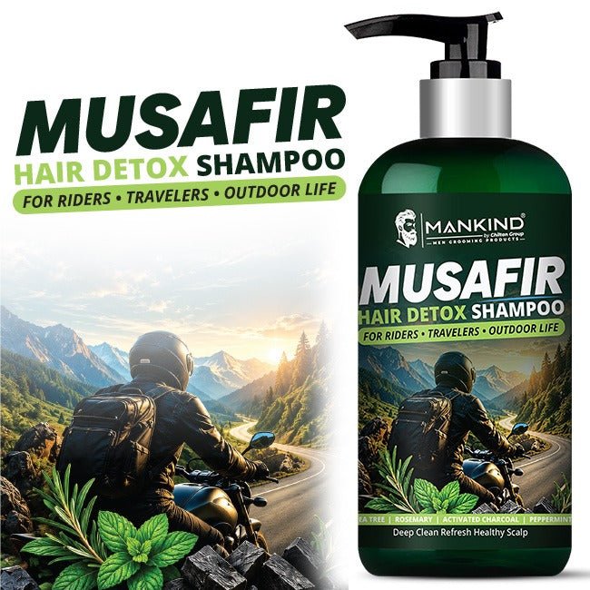 MUSAFIR Hair Detox Shampoo – Bike Rider's Shampoo 260ml - ChiltanPure