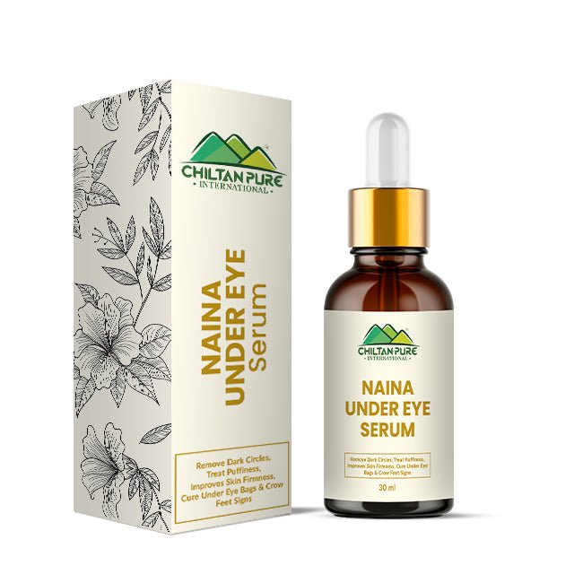 Naina Under Eye Serum – For Firm Delicate Skin, Support firm refreshed look – Reduce fine lines, Dark circles & Puffiness (100% result) - ChiltanPure