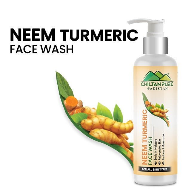 Neem & Turmeric Face Wash – Get Purifying Skin With Blend Of Pure Botanical Extracts - ChiltanPure