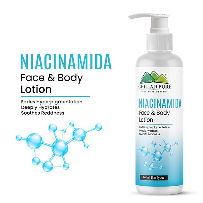 Niacinamide Face & Body Lotion - Brighten, Hydrate & Strengthen Skin - ChiltanPure
