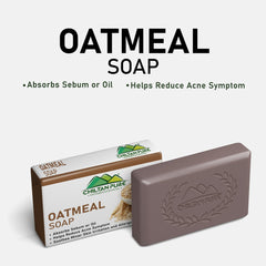 OATMEAL Soap – Absorbs Sebums or Oil & Help Reduce Acne Symptom - ChiltanPure