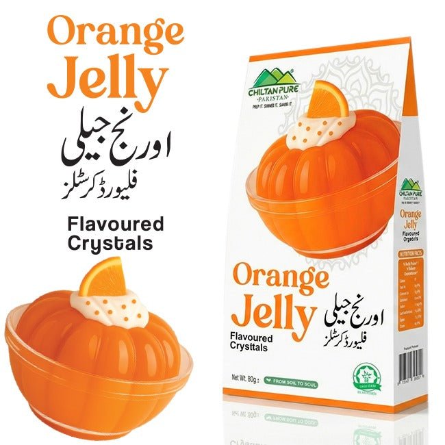 Orange Jelly / Crystal Jelly Orange 80±gm - ChiltanPure