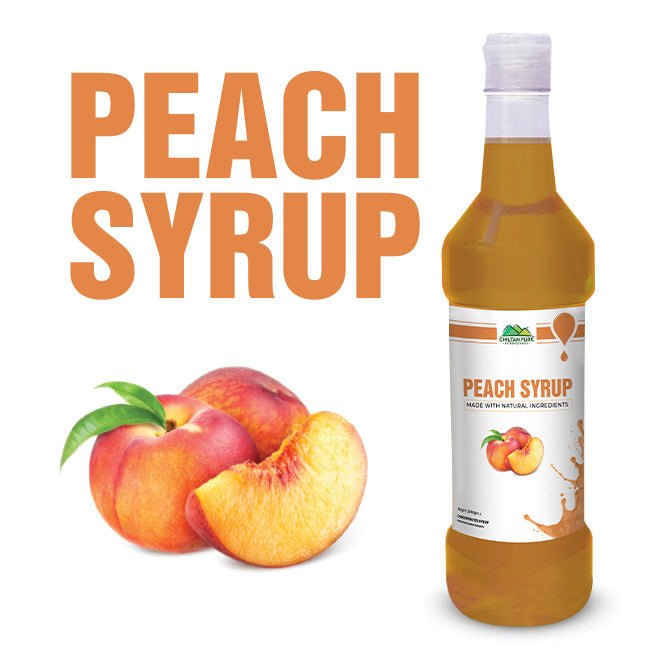 Peach Syrup / Sharbet - A Luscious and Sweet Drink for Culinary Delights - ChiltanPure