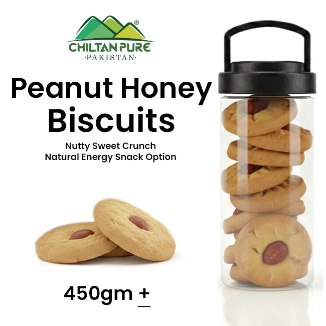 Peanut Honey Biscuit Cookies / Made With Organic Desi Butter, Bakery Biscuit - ChiltanPure