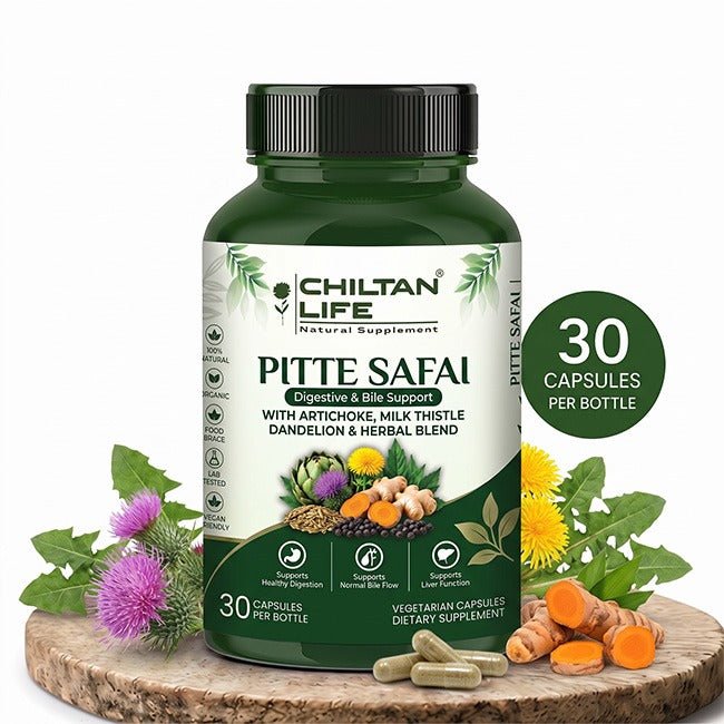 Pitte Safai / Pitte Ki Pathri Ka ilaj / Gallbladder Stones / 30 Capsules - ChiltanPure