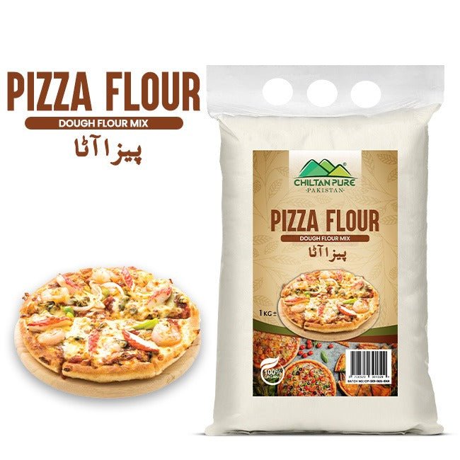Pizza Flour / پیزا آٹا / Dough Flour Mix / Gross Weight 1kg - ChiltanPure