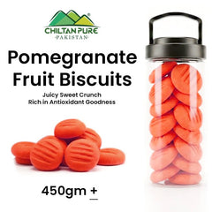Pomegranate Fruit Biscuit Cookies / Made With Organic Desi Butter, Bakery Biscuit - ChiltanPure