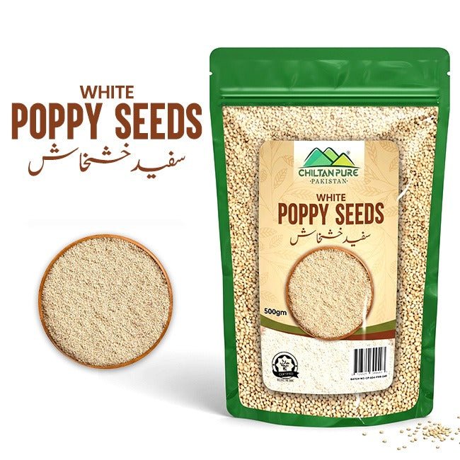 Poppy Seeds / خشخاش / Khash Khash – Contain Pain - Relieving Compounds, Boosts Heart Health, Rich in Nutrients & Antioxidants - ChiltanPure