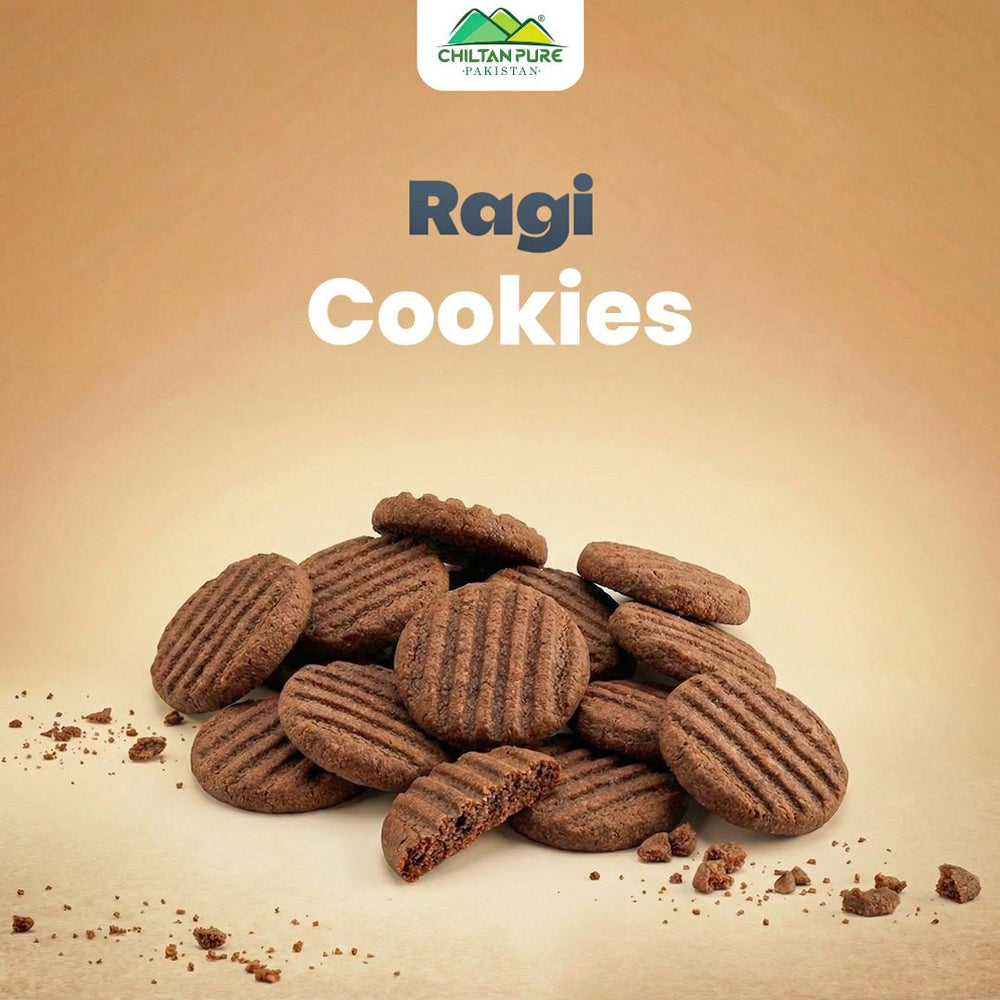 Ragi Biscuit Cookies / Made With Organic Desi Butter, Bakery Biscuit - ChiltanPure