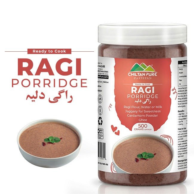 Ragi Porridge / راگی دلیہ / Ragi Daliya / Weight 500gm± - ChiltanPure